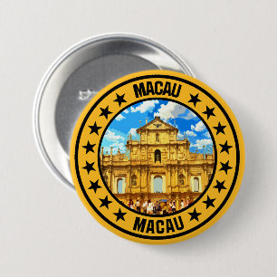 Chapa Redonda De 7 Cm Macao