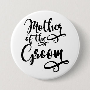 Chapa Redonda De 7 Cm Madre del Groom