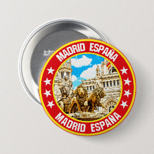 Chapa Redonda De 7 Cm Madrid
