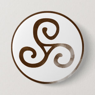 Chapa Redonda De 7 Cm Magick - Triskele