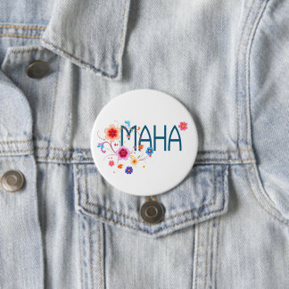 Chapa Redonda De 7 Cm MAHA Floral