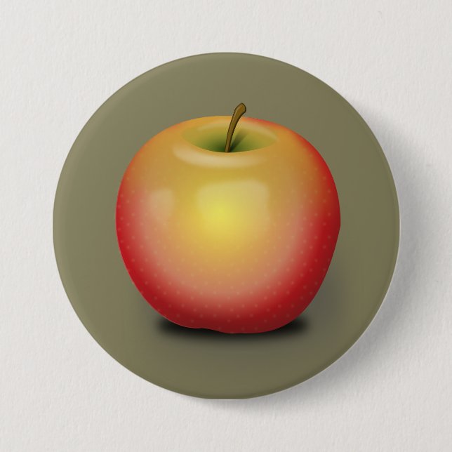 Chapa Redonda De 7 Cm Maintosh Apple (Anverso)