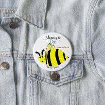 Mamá Abeja Fiesta de Bebé Amarillo Lindo Abejorro