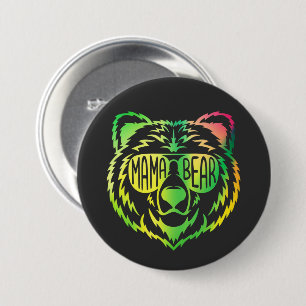 Chapa Redonda De 7 Cm Mama Bear