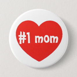 Chapa Redonda De 7 Cm mamá número uno