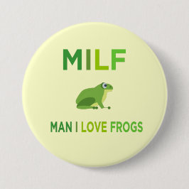 Chapa Redonda De 7 Cm man i love frogs
