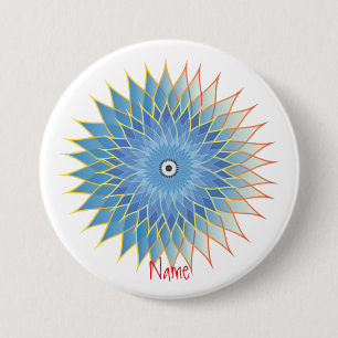Chapa Redonda De 7 Cm Mandala Lotus Blossom Thunder_Cove