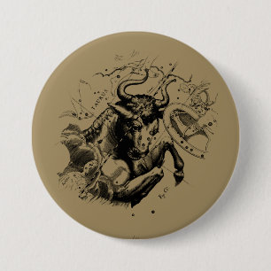 Chapa Redonda De 7 Cm Mapa de Constelación de Taurus Zodiac Hevelius 169