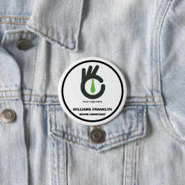 Chapa Redonda De 7 Cm Marcas de esquí | Identidad corporativa de Persona