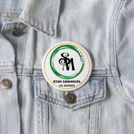 Chapa Redonda De 7 Cm Marcas de esquí | Posición del nombre de la empres