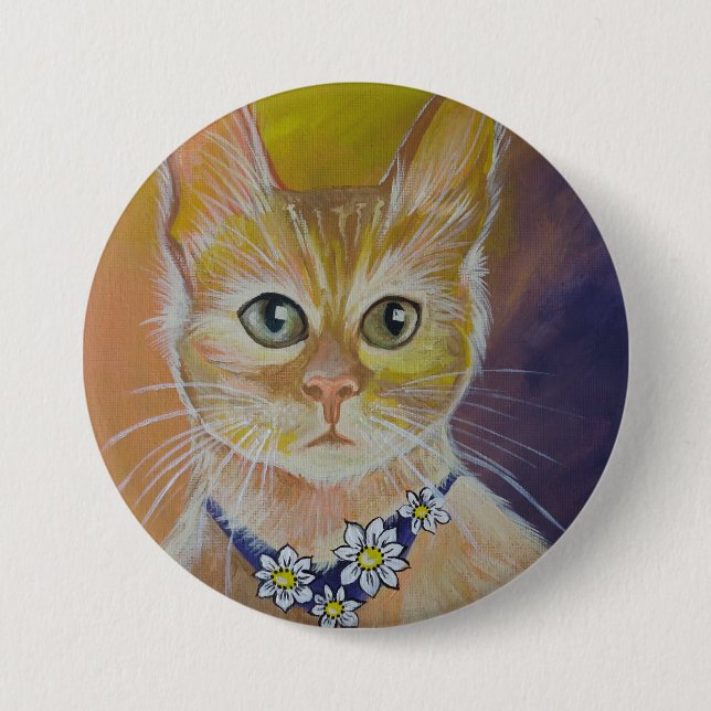 Chapa Redonda De 7 Cm Margarita (Anverso)