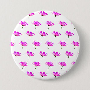 Chapa Redonda De 7 Cm Margarita Rosa