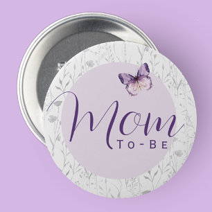 Chapa Redonda De 7 Cm Mariposa Baby Shower Mamá Para Ser