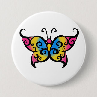 Chapa Redonda De 7 Cm Mariposa Pansexual