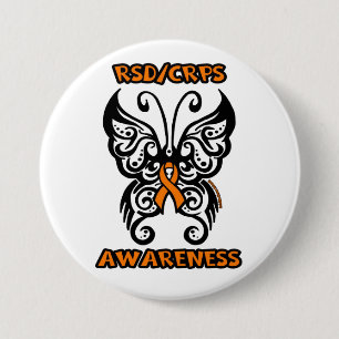 Chapa Redonda De 7 Cm Mariposa/Tribal...RSD/CRPS