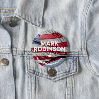 Chapa Redonda De 7 Cm Mark Robinson para Gobernador 2024