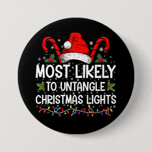 Chapa Redonda De 7 Cm Más Probable Que Desenmarañe Luces de Navidad Coin
