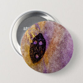 Chapa Redonda De 7 Cm Máscara natural en la playa