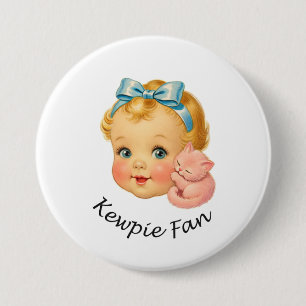 Chapa Redonda De 7 Cm Medalla de muñeca fanática de Kewpie