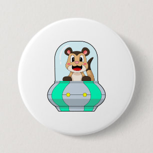 Chapa Redonda De 7 Cm Meerkat con submarino