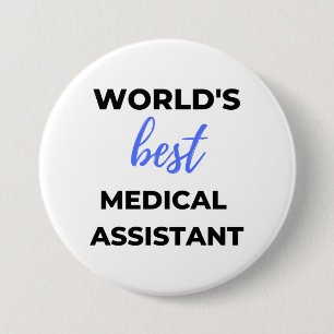 Chapa Redonda De 7 Cm Mejor Asistente Médico del Mundo 2