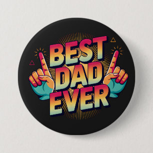 Chapa Redonda De 7 Cm Mejor Papá Nunca
