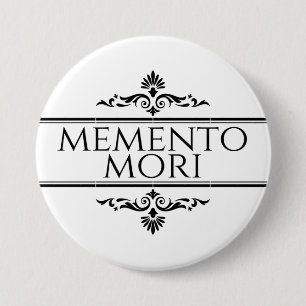 Chapa Redonda De 7 Cm Memento Mori