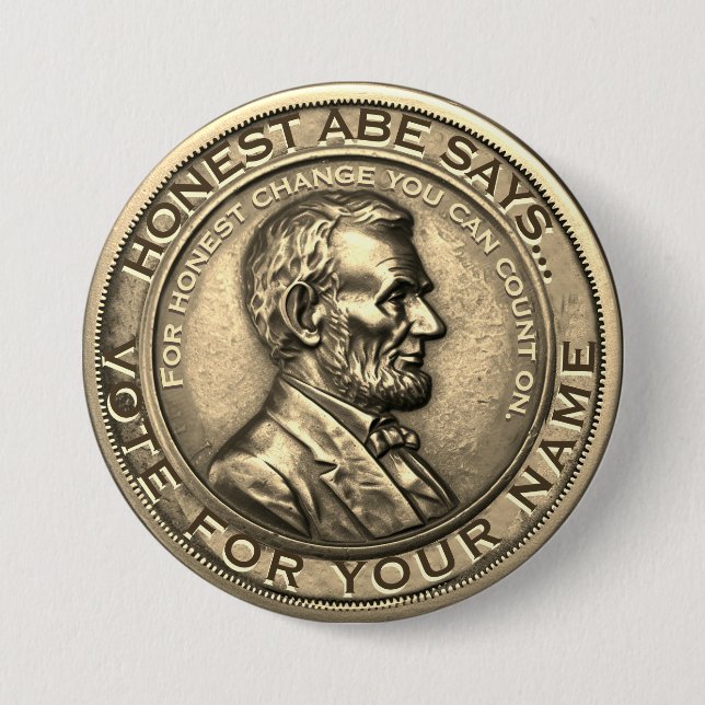 Chapa Redonda De 7 Cm Memorable de plantilla de campaña (Anverso)