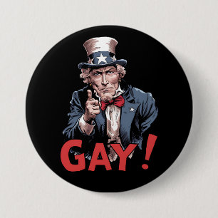 Chapa Redonda De 7 Cm Mes del Orgullo Divertido Aliado Gay LGBT