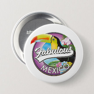 Chapa Redonda De 7 Cm México Fabulous logo