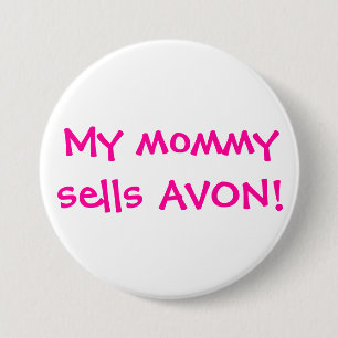Chapa Redonda De 7 Cm Mi mamá vende Avon