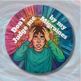 Chapa Redonda De 7 Cm Migraña: enfermedad crónica migraña