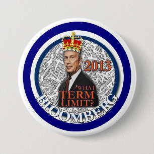 Chapa Redonda De 7 Cm Mike Bloomberg para el alcalde 2013 de NYC