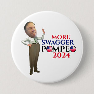 Chapa Redonda De 7 Cm Mike Pompeo 2024