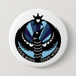 Chapa Redonda De 7 Cm Minnesota Resistance Loon Design button