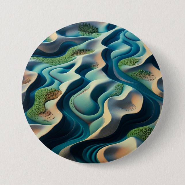 Chapa Redonda De 7 Cm Mirage Currents (Anverso)