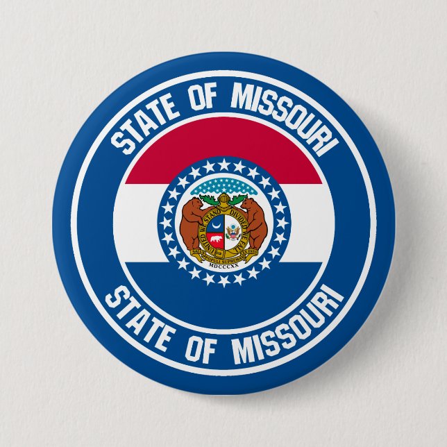 Chapa Redonda De 7 Cm Missouri Round Emblem (Anverso)