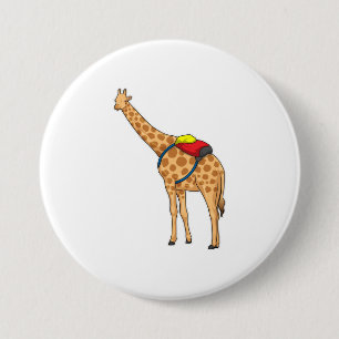 Chapa Redonda De 7 Cm Mochila Giraffe