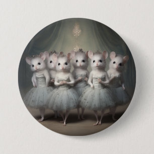 Chapa Redonda De 7 Cm Moda de Ballet del Cascanueces-Ratones