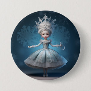 Chapa Redonda De 7 Cm Moda del ballet de Cascanueces-Reina de la Nieve