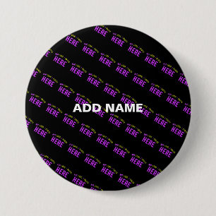 CHAPA REDONDA DE 7 CM MODERNO ESTILIZADO PERSONALIZABLE NEGRO MARCA VERI