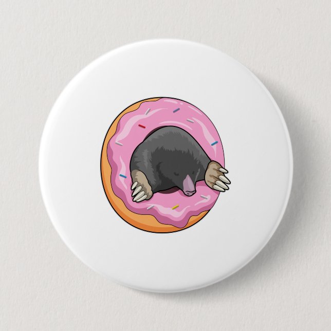Chapa Redonda De 7 Cm Mole con donut (Anverso)