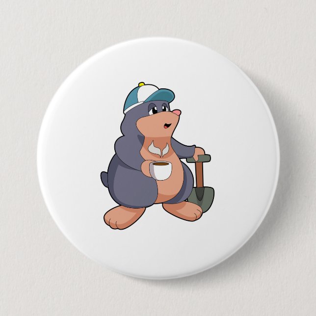 Chapa Redonda De 7 Cm Mole Shovel (Anverso)