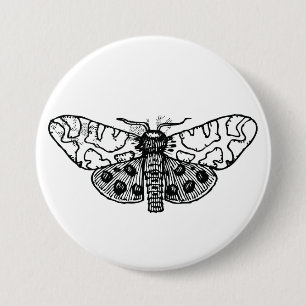 Chapa Redonda De 7 Cm Moth