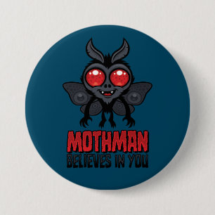 Chapa Redonda De 7 Cm Mothman Motivacional Cree En Ti