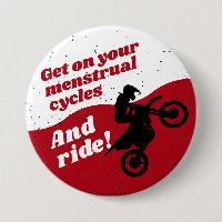Motociclo menstrual Período Lema Blanco Rojo