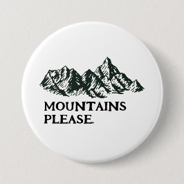 Chapa Redonda De 7 Cm Mountains calling