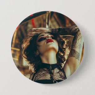 Chapa Redonda De 7 Cm Mujer de circo
