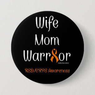 Chapa Redonda De 7 Cm Mujer guerrera... RSD/CRPS