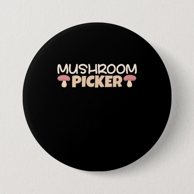 Chapa Redonda De 7 Cm Mushroom Pickers (Anverso)